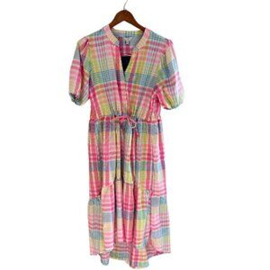Crown & Ivy NWT Pink Striped Dress Medium